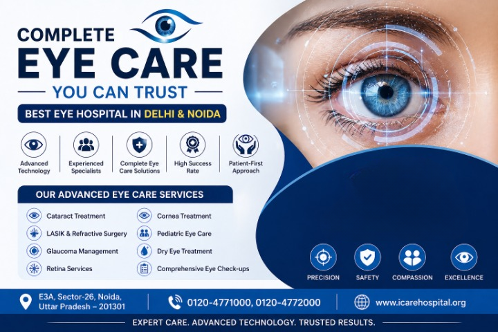 Complete Eye Care You Can Trust | Best Eye Hospital in Delhi & Noida – ICARE Eye Hospital