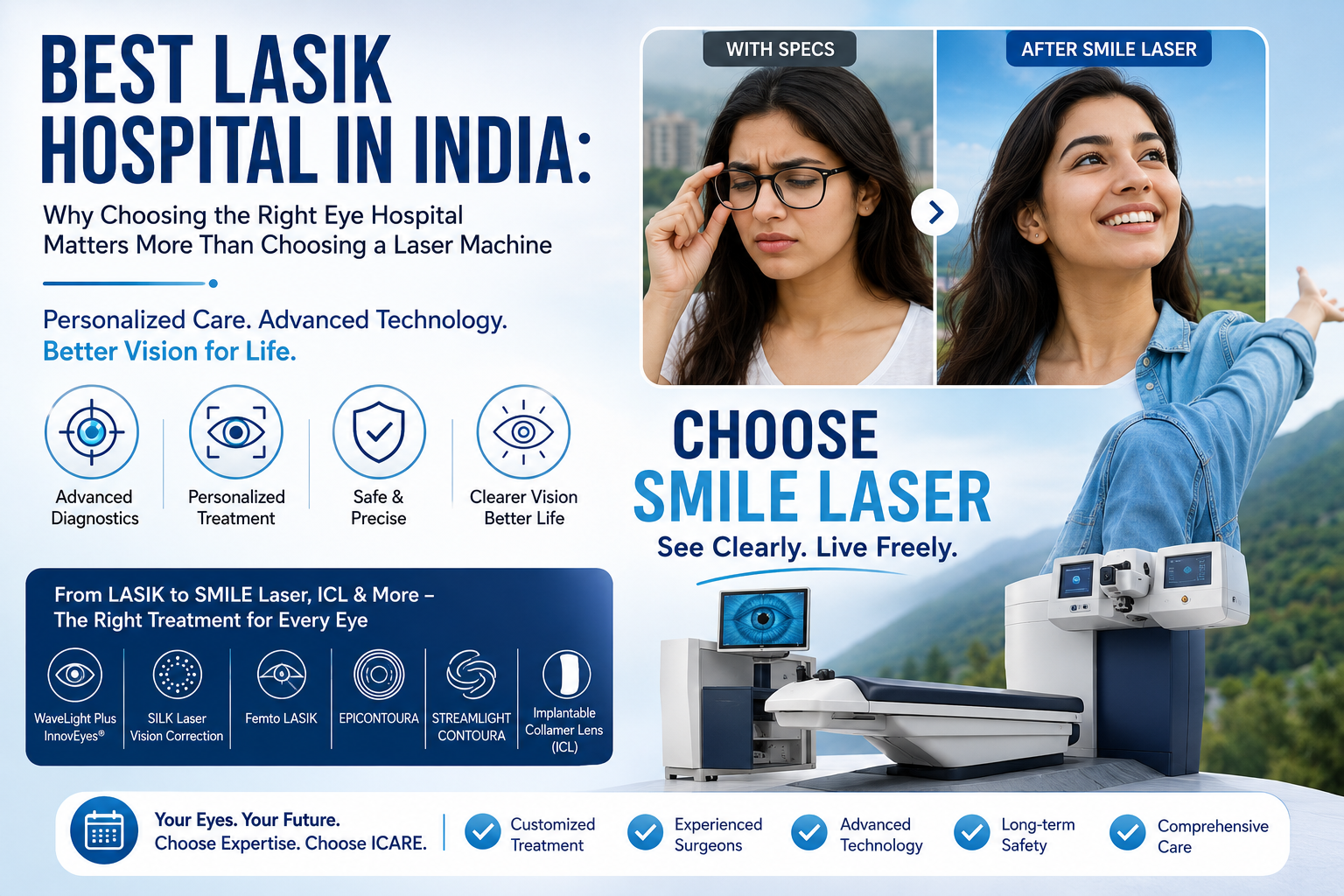 Best LASIK Hospital in India: Why Choosing the Right Eye Hospital Matters More Than Choosing a Laser Machine