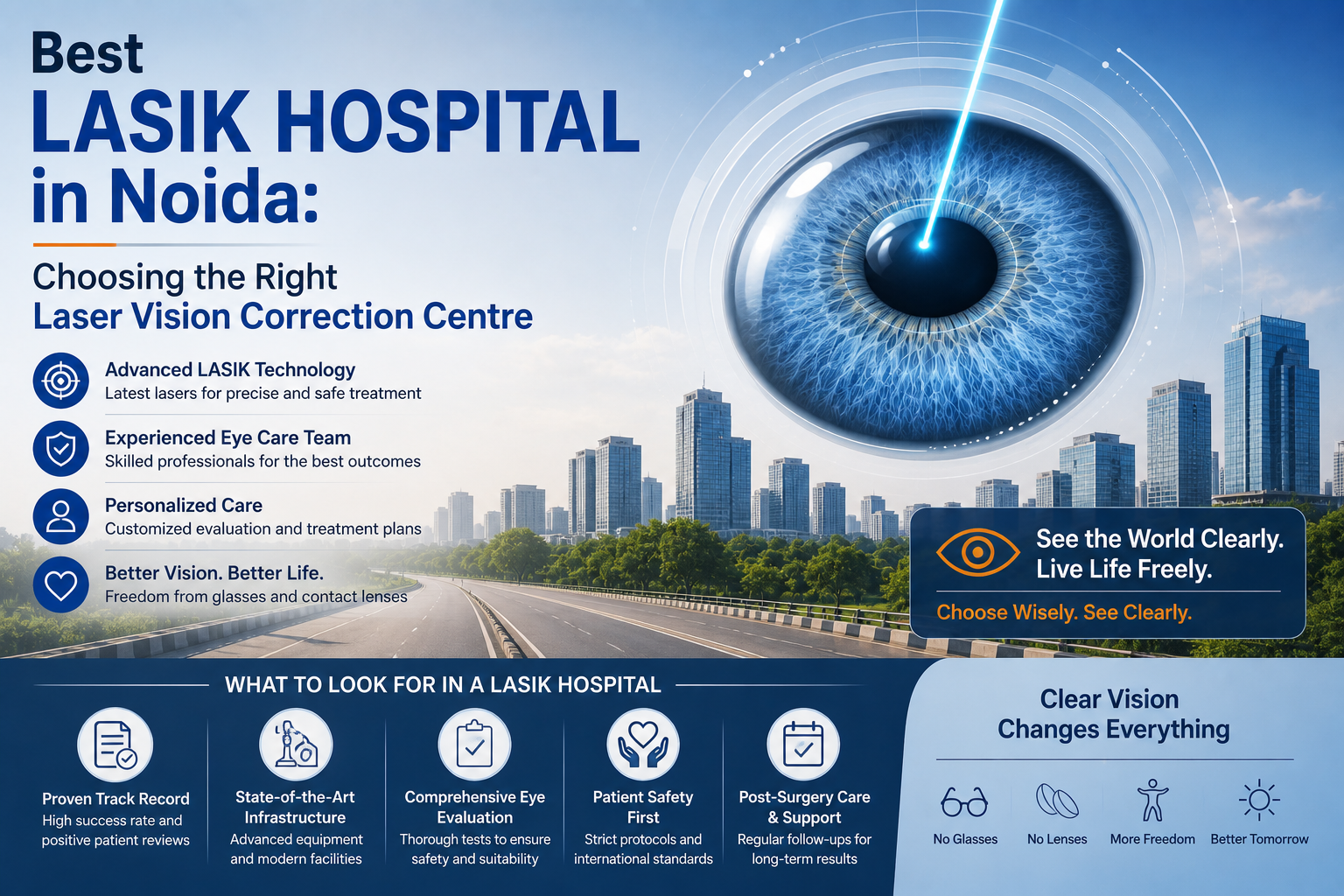 Best LASIK Hospital in Noida: Choosing the Right Laser Vision Correction Centre