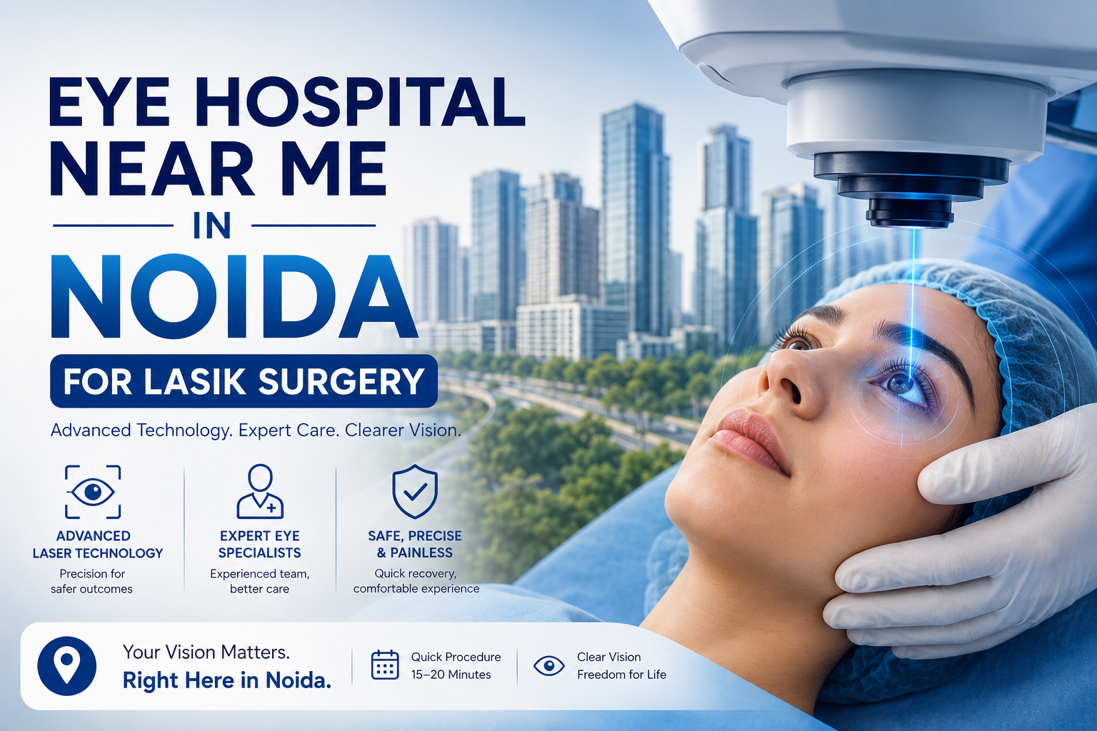 Eye Hospital Near Me in Noida for LASIK Surgery