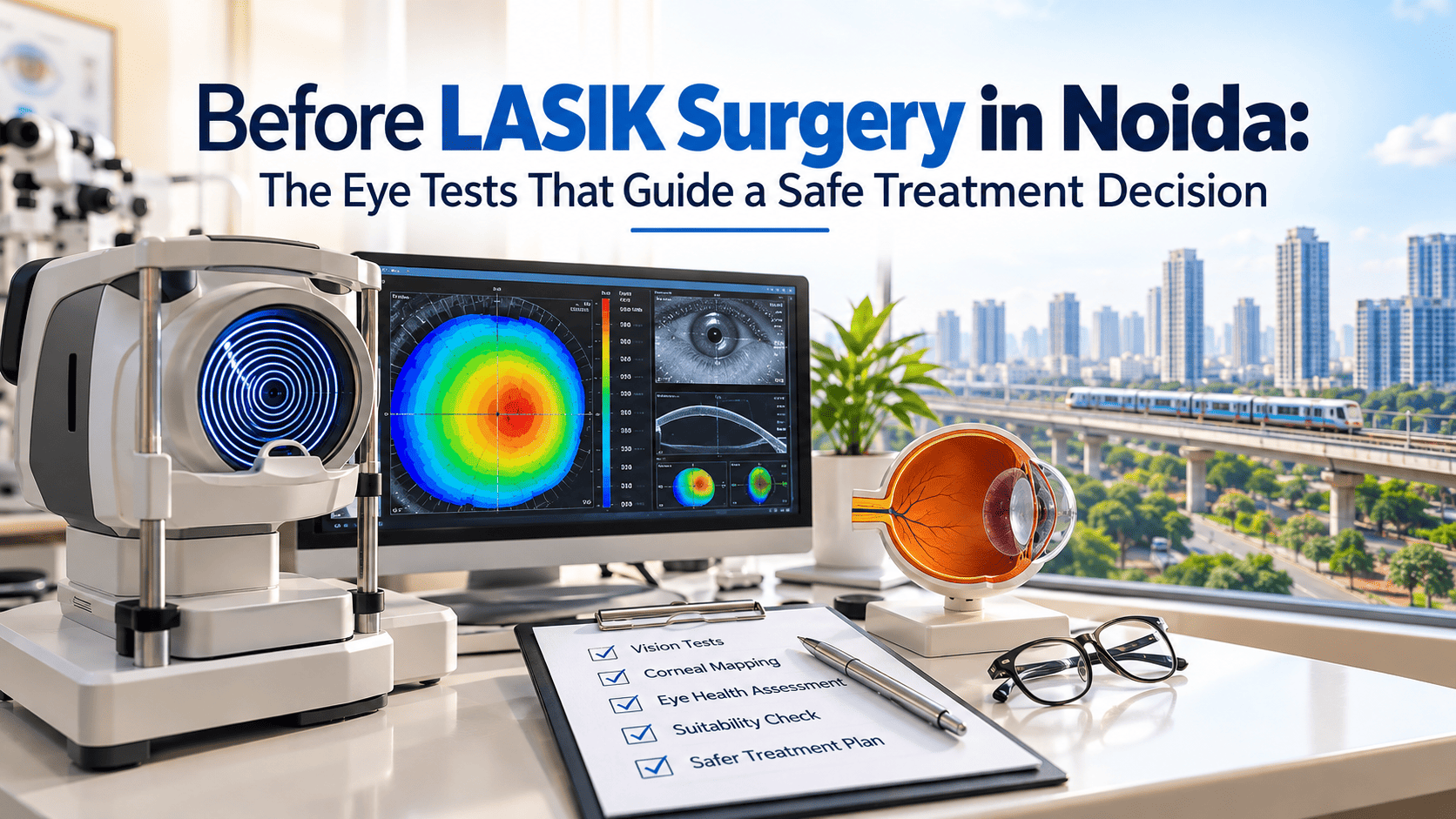Before LASIK Surgery in Noida: The Eye Tests That Guide a Safe Treatment Decision